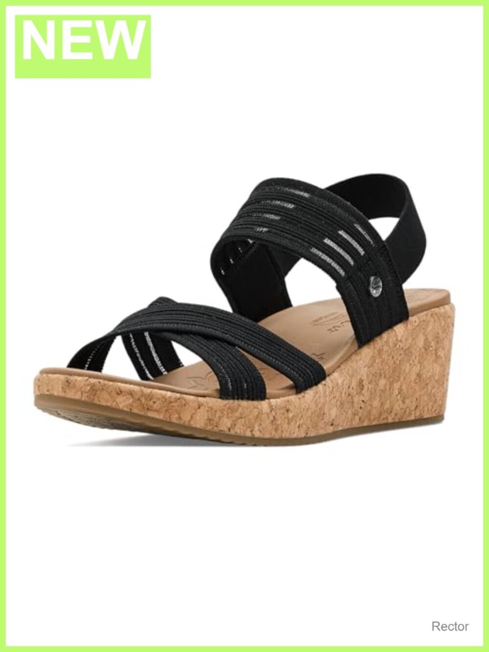 Skechers Women's Arch Fit Beverlee 2.0 Wedge Sandal with Arch Support